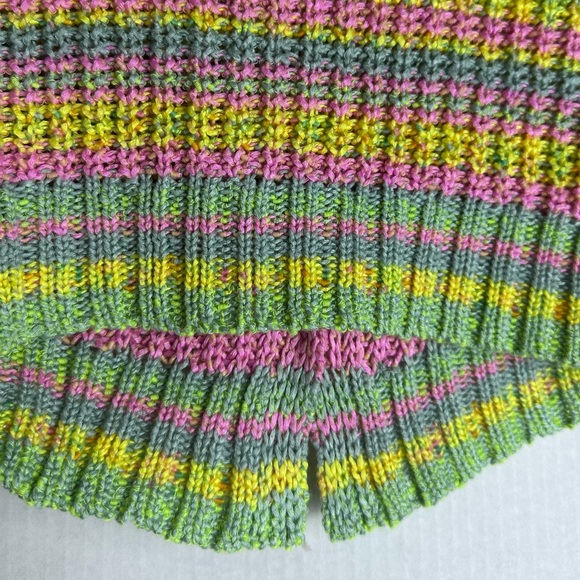 ♾️ Urban Outfitters Long Sleeve pastel knit cropped sweater cardigan size Small - Picture 10 of 12